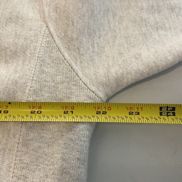 Champion Reverse Weave Pullover Sweatshirt Womens M Gray Spellout Long Sleeve - Picture 8 of 10